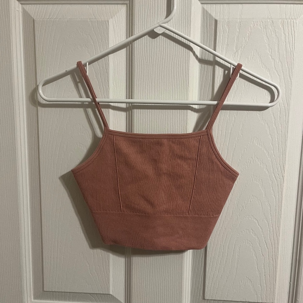 Fabletics Cloud Seamless Midi Bralette - Light Pink - Size Small